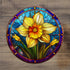 Daffodil Circular Glass Suncatcher Worktop Saver